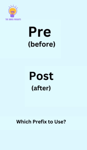 Understanding Pre and Post Meaning