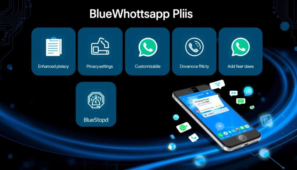 blue whatsapp plus features