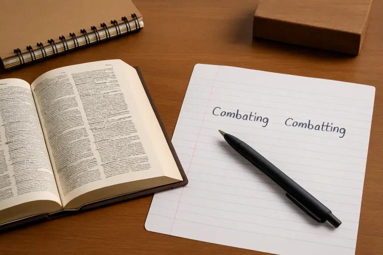 combating or combatting