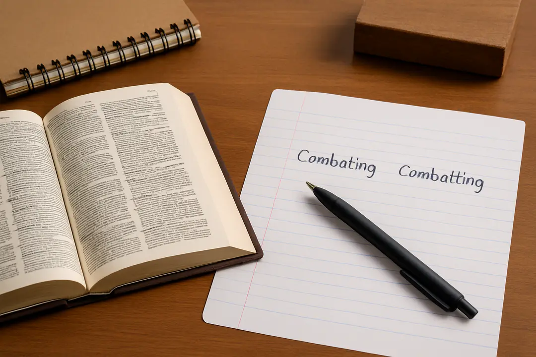 combating or combatting