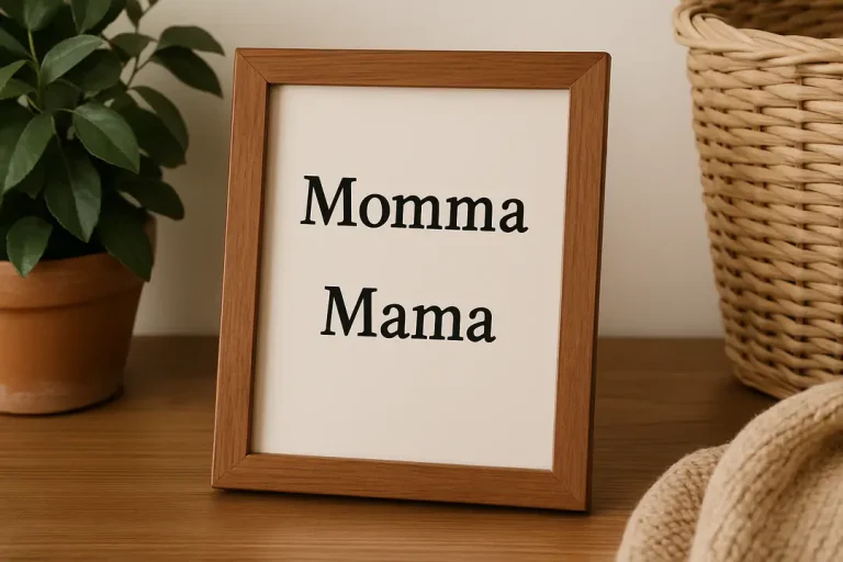 momma or mama