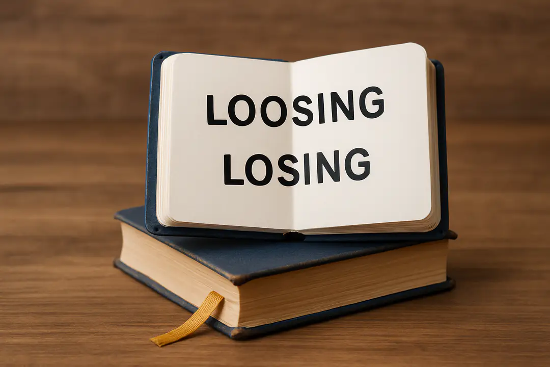 loosing or losing which spelling is correct