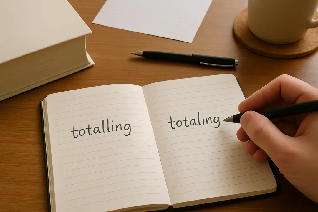totalling or totaling