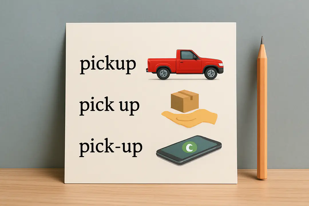 pickup vs pick up vs pick up usage guide