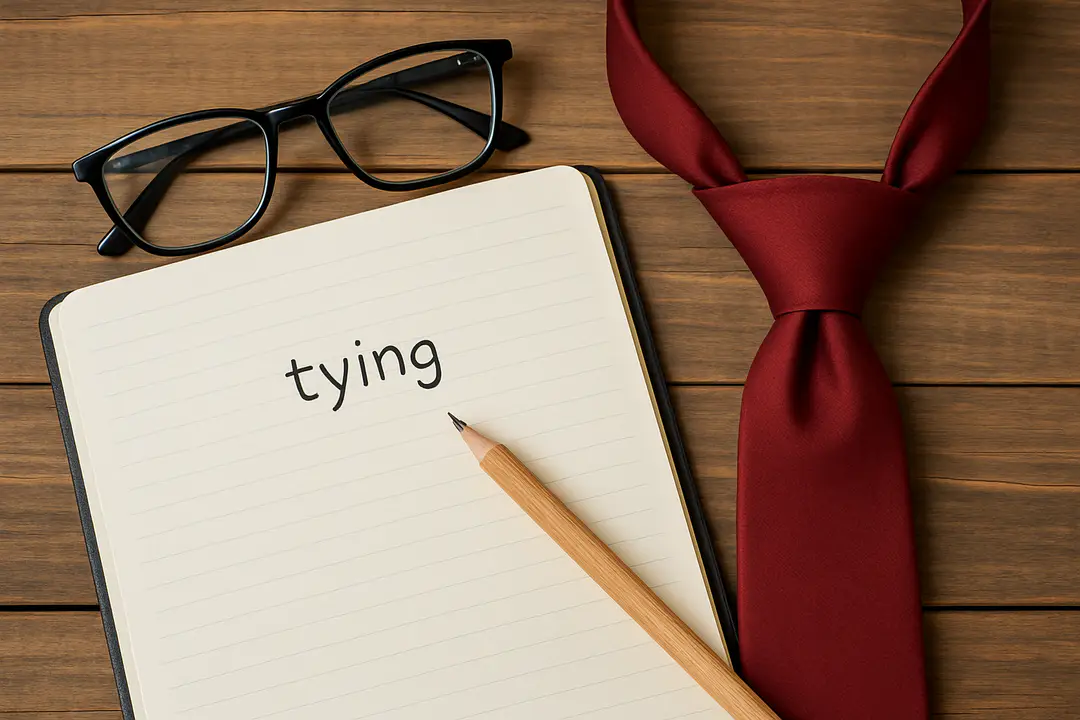 tying vs tieing correct spelling